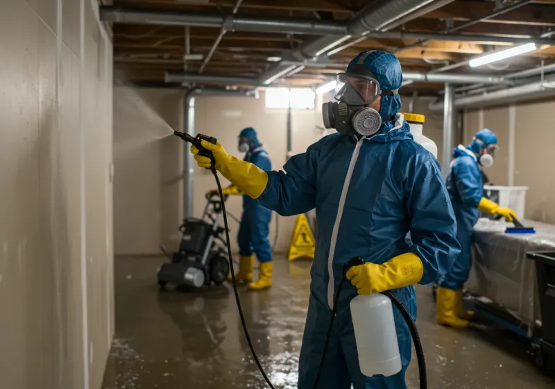 Basement Sanitization and Antimicrobial Treatment process in Kenai Peninsula Borough, AK