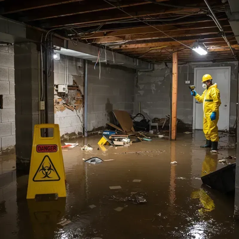 Flooded Basement Electrical Hazard in Kenai Peninsula Borough, AK Property