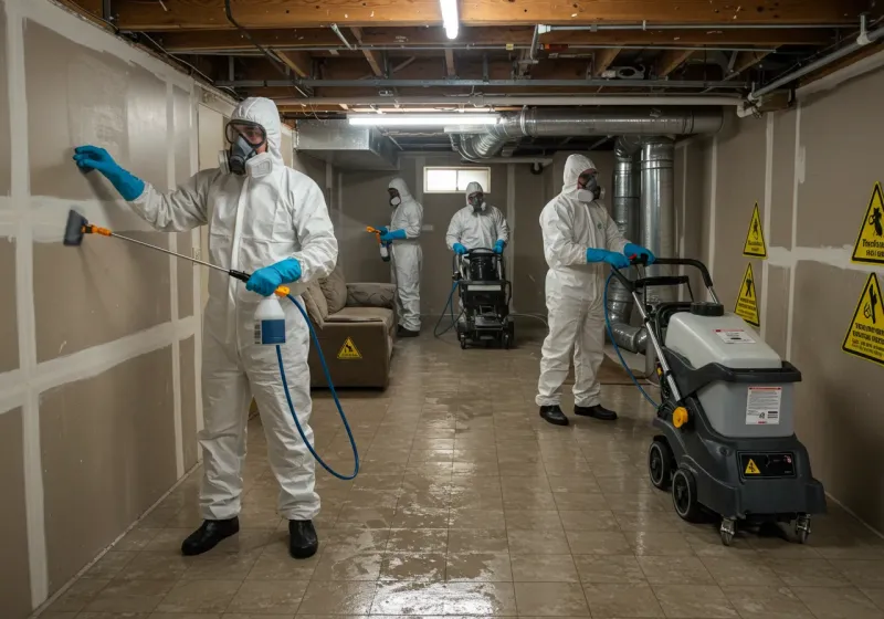 Basement Moisture Removal and Structural Drying process in Kenai Peninsula Borough, AK